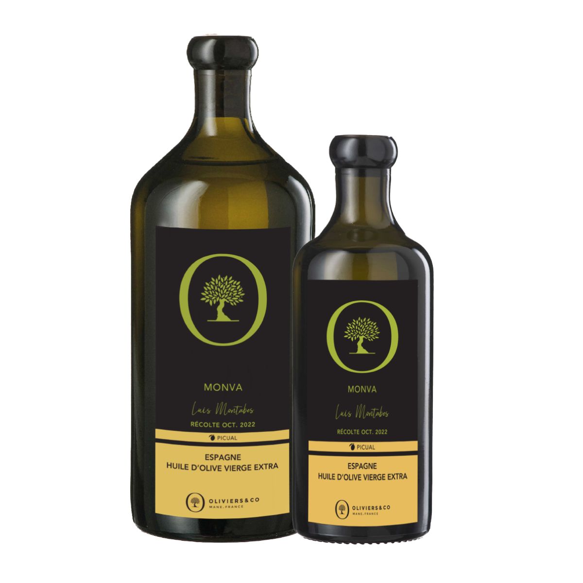 Lot de 2 Huiles d'Olive Vierge Extra Les récoltes BIO - La