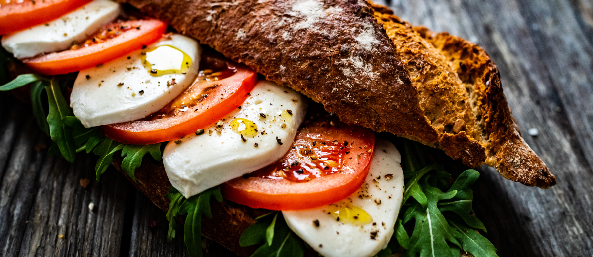 Baguette tomate mozzarella