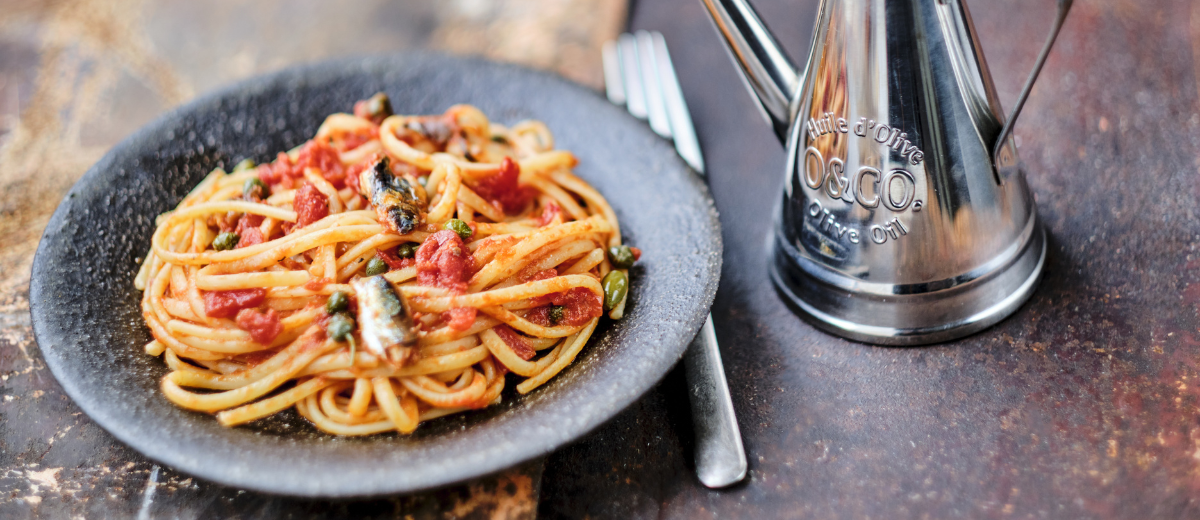 Linguine All'Arrabbiata & sardines au citron