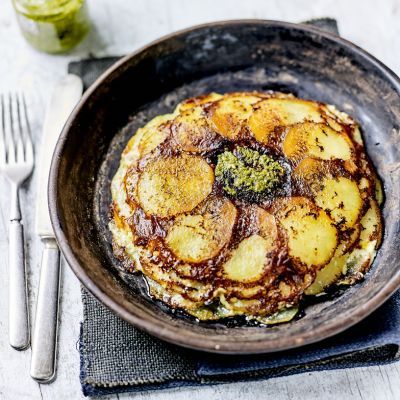 Gâteau de pomme de terre truffé