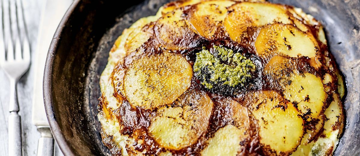 Gâteau de pomme de terre truffé