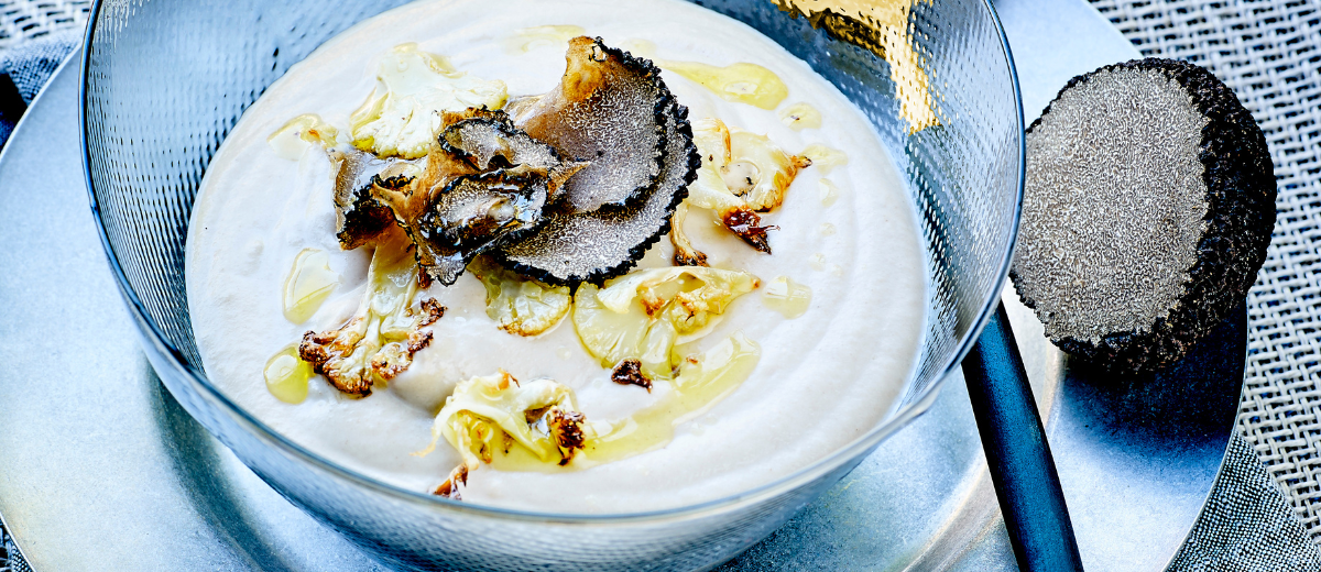 Velouté de chou-fleur truffé